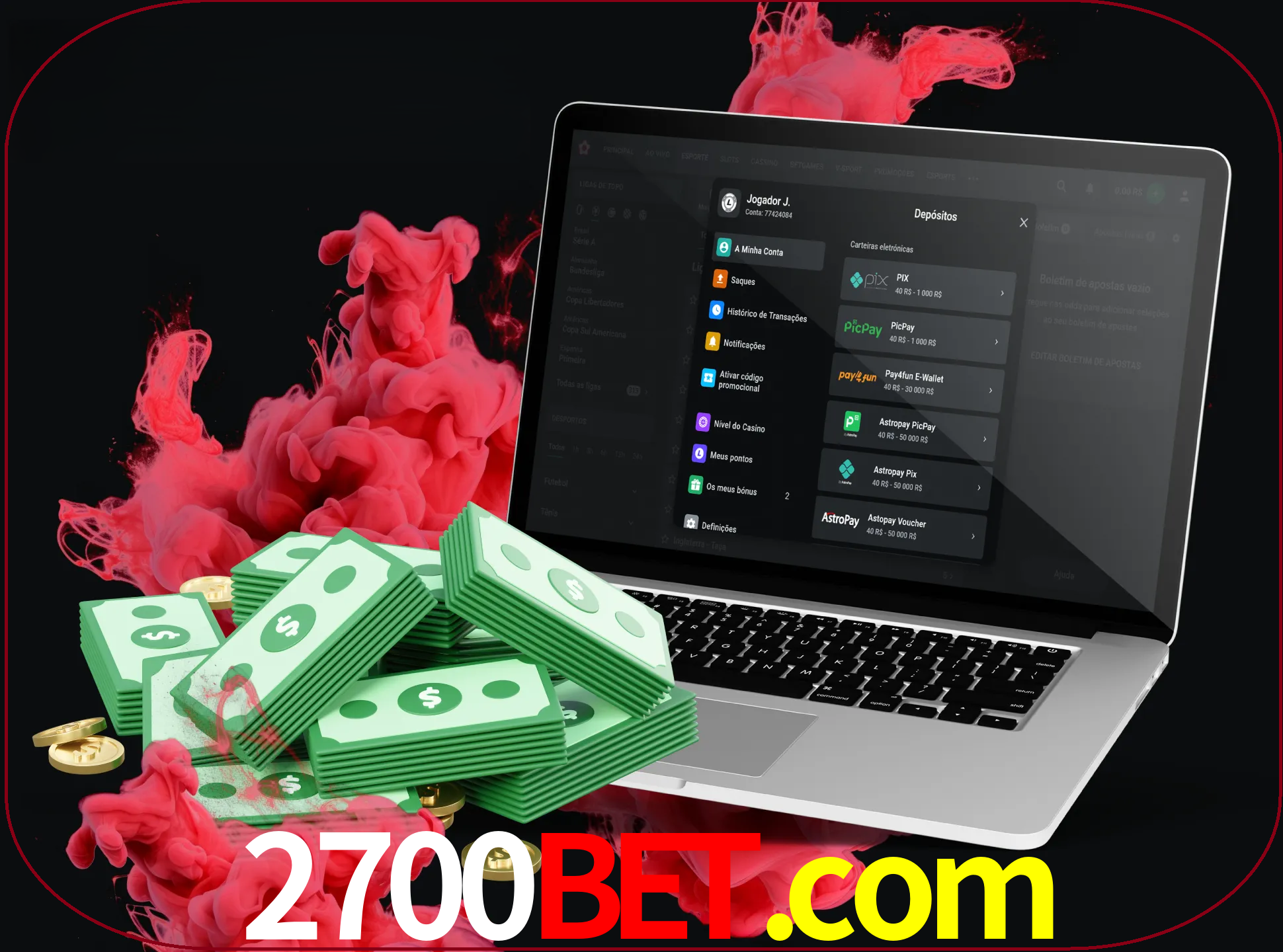 Para efetuar um depósito na sua conta 2700bet, basta escolher o método de depósito e especificar o montante.